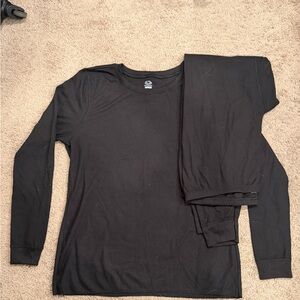 Women’s Fruit of the Loom Black Thermal Top XL